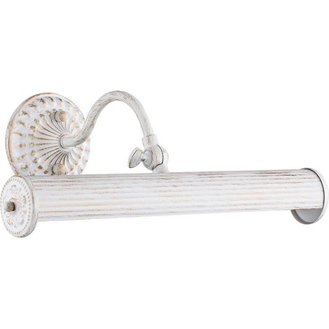 Applique Da Parete Classico Renoir Metallo Bianco 2 Luci E14 25W (1/6)