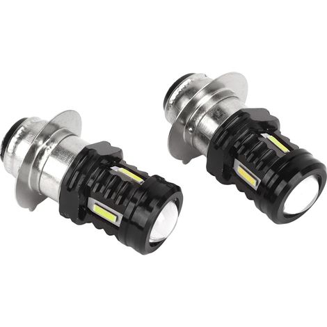 Paire Ampoule Phare LED Moto 120W Feux Route et Croisement pour Moto Quad UTV Universel Blanc 6000K (1/5)