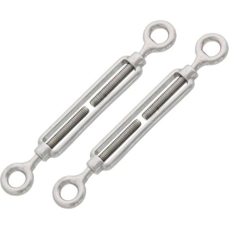 Lot De 2 M4 Tendeur Cable Acier Inoxydable,Réglable Tendeur Câble Filetés En Acier Inoxydable Pour Corde Cable Fil À Linge,G[CA75] (1/5)