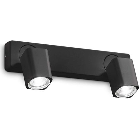 Ideal Lux RUDY Spot de plafond double à 2 lumières, noir