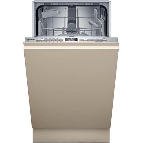 Neff S853HKX20E. Posizionamento dell'apparecchio: A scomparsa totale, Dimensione: Compatta (45 cm), Colore pannello di controllo: Acciaio inox. Numero di coperti: 10 coperti, Classe emissione rumor...
