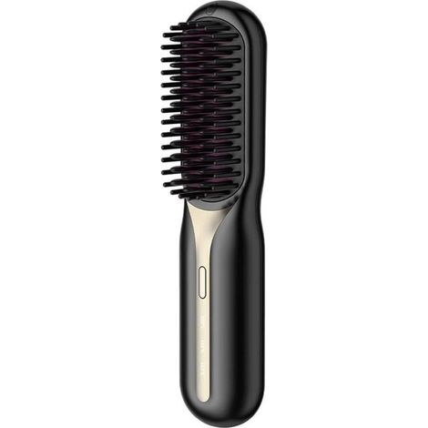 Piastra per capelli senza calore, pettine riscaldato, spazzola elettrica professionale per lisciare i capelli, ferro a ioni negativi, cura dei capelli A (1/5)