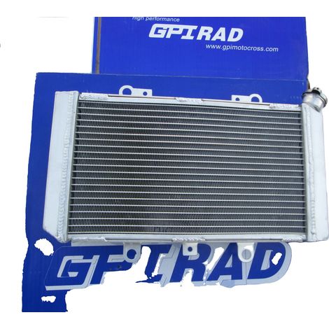 Radiador, material de aluminio, diseño de ajuste directo, compatible con YAMAHA QUAD GRIZZLY 2002-2008, rendimiento de refrigeración mejorado. (1/5)
