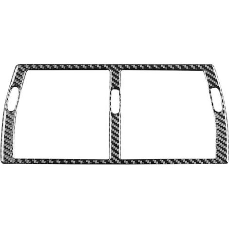 3 weiche Carbonfaser-Abdeckungen für die Mittelkonsolen-Lüftungsschlitze, passend für 20-26 Jahre alte BMW X5 E53 (1/5)