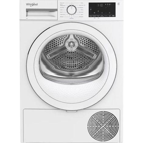 Asciugatrice a pompa di calore bianca da 8 kg e 60 cm - CWSD83MWWSFR - Whirlpool