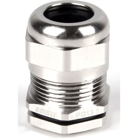 Presse-étoupe PG11 en Laiton nickelé pour câble de 5mm à 10mm, avec contre-écrous, IP68 ( Prix pour 1 )