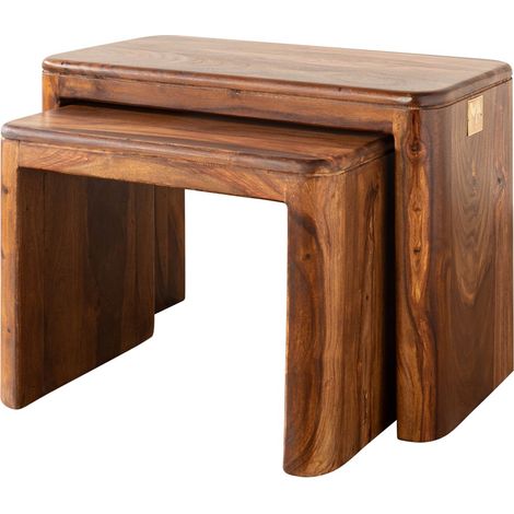 Table d'appoint 59x30 Palissandre ciré Noisette TORONTO 244