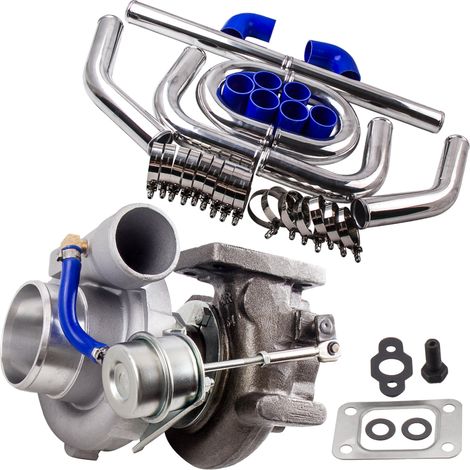 Turbo Kit Including GT2871 T25 Turbolader & 18 inch 6061 aluminum Piping Pipe (1/5)
