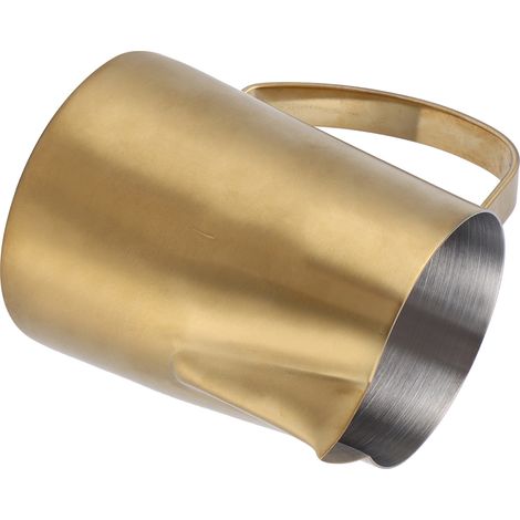 Mug tasse café latte multifonction 600ml acier inox 304 qualité alimentaire doré mat cygne bec verseur pichet mousse lait ustensile barista 1 pièce (1/5)