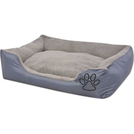 Un panier rembourré pour chien, taille S, gris. (1/4)