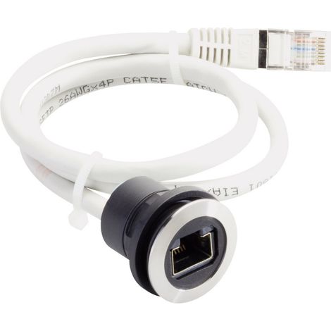 Schlegel RRJVARJ45 RJ45-Einbaubuchse RRJVARJ45 Buchse, Einbau, Stecker, gerade Pole: 8P8C Schwar