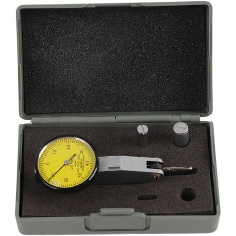 Indicador de cuadrante con guías de cola de milano métricas de precisión 0-40-0 0,01 mm con 2 sondas de acero de tungsteno. (1/5)