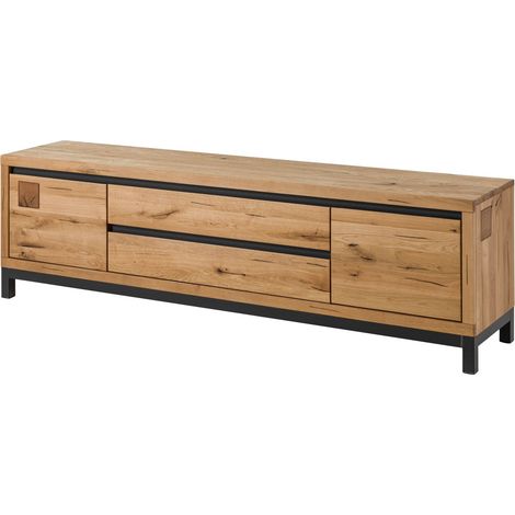 TV-Board Wildeiche 190x40x56 natur geölt VILLANDERS 153