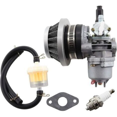 Carburateur de moteur 13 mm pour 2 temps 47 cc 49 cc 43 cc Mini ATV Quad Dirtbike Pocket Bike avec filtre à air filtre à essence Tuyau à essence (1/4)