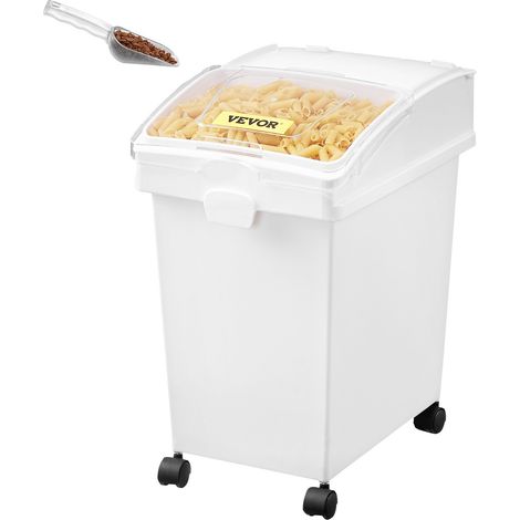 Conteneur de Riz à Roulettes 3PCS Bac à Riz avec Couvercle Coulissant 25L3 Boîtes de Stockage de Rangement de Céréales à Farine à Ingrédients en Plastique pour la Conservation Alimentaire (1/5)