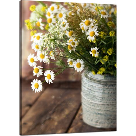 Leinwanddruck Botanik Blumenstrauß 50x70 cm