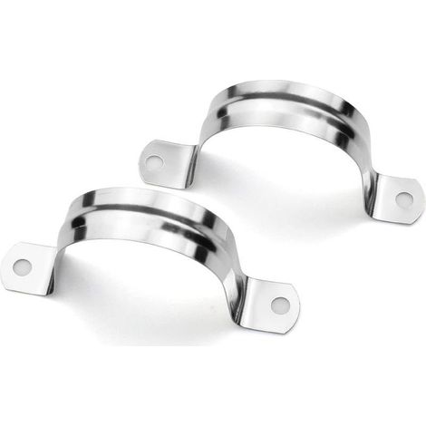 Collier de serrage en U en acier inoxydable 304 de 40 mm, raccord de tuyau, collier de serrage en forme de U, fixation pour tuyau, lot de 16 (1/5)