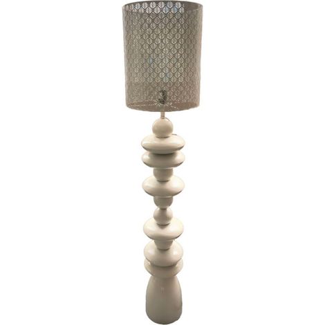 Lampada da terra in metallo tortora, Ø33x160 cm – Seoul