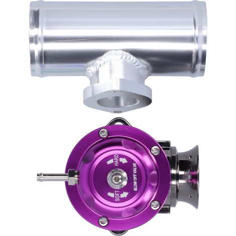 2,5-Zoll-Aluminium-Turboventil-Ablassschlauch mit Universalflansch, Typ RS FPG250, Lila (1/5)