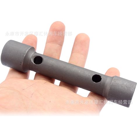 Motorcycle ATV Repair Tool: 118mm Extended Spark Plug Wrench, Double-ended, 16mm/18mm (1/4)