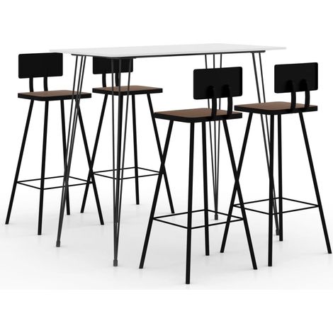 5-tlg. Bar-Set Weiß