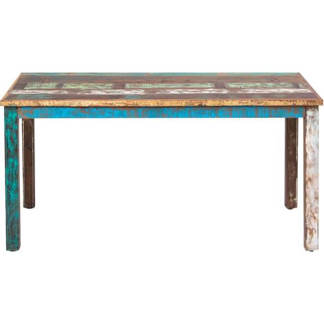 Made In Meubles – Table à manger en bois coloré – Dimensions 78x160x80 cm – Pour 6 personnes – Style Ethnik chaleureux (1/5)