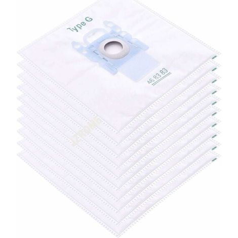 lot de 10 Filtre à manches pour sacs à poussière pour Bosch Type G/MegaFilt Super Tex BBZ41FG 468383,VBBS600V00,6000...6999,32A2,42A04 (1/5)