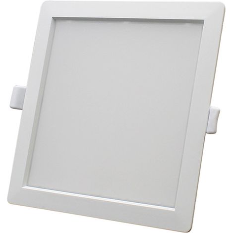 FARETTO INCASSO A LED 24W 220V QUADRATO LATO 225 MM SWITCH CCT 3000K-4200K-6400K