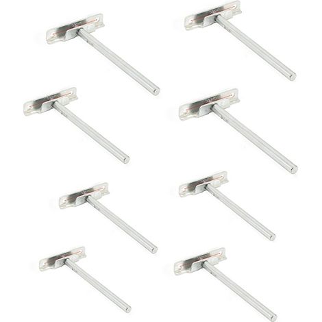 CHOYCLIT 8 pezzi Supporti per mensole a parete invisibili - Diametro 8 mm - Supporti per mensole galleggianti (1/5)