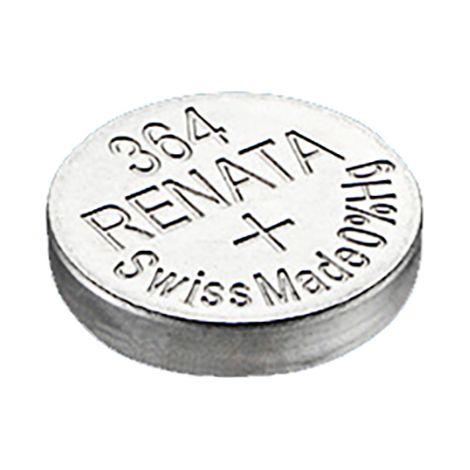 Renata / Swatch Group - Pile bouton oxyde argent 364 RENATA 1.55V 20mAh (1/3)