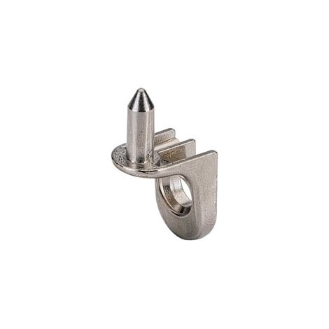 Taquet pour fonds en bois - Matériau : Zinc moulé sous pression - Diamètre perçage 01 : 463 g - Décor : Nickelé - HETTICH