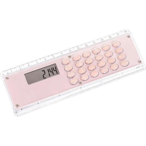 Règle double échelle créative de 15 cm avec calculatrice (1/5)