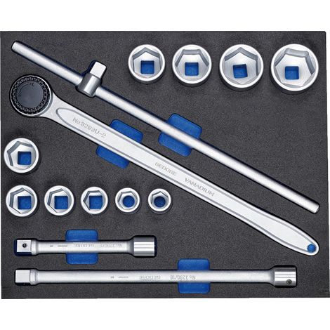 Gedore Steckschlüssel-Sortiment 3/4 in Check-Tool-Modul, 14-tlg. (1/5)