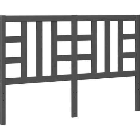 Maison Exclusive - Kopfteil Grau 166x4x100 cm Massivholz Kiefer