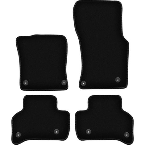 Alfombrillas de terciopelo negro BASIC para Jaguar XE sedán (2015-) (1/5)