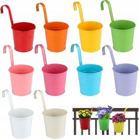 10 SUPPORTS DE POT DE FLEURS COLORÉS POUR MAISON, TERRASSE, BALCON (1/5)