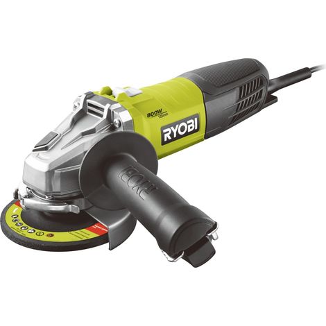 Meuleuse d'Angle Filaire 800W 125mm - 12 000 tr/min - Livrée avec 1 Disque à Ébarber le Métal Ø 125 mm et 1 Poignée Latérale 2 Positions - Protection Anti-Démarrage - RAG800-125G (1/5)