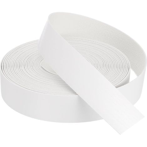 Edge Banding 7.6 m x 28 mm, Edge Band, Furniture Masking Pre-Glued, PVC Veneer Flexible Plywood with Hot Melt Adhesive for Edges, Cabinets, Shelves, Panels, White (1/5)