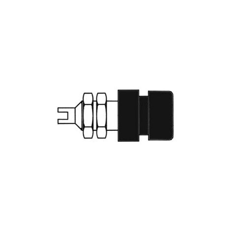 Hirschmann HM2401 Vaso Estándar 4 mm Isolee, Negro, Bil 20 (1/3)