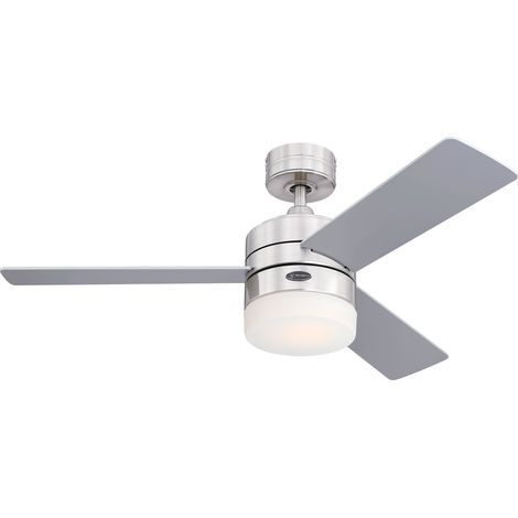 Ceiling fan Alta Vista Chrome with LED and remote (1/2)