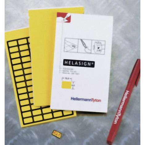 HellermannTyton 598-92527 TAG125FB-270-YE Kabel-Etikett Helasign 38 x 11 mm Farbe Beschriftungsfeld: (1/2)
