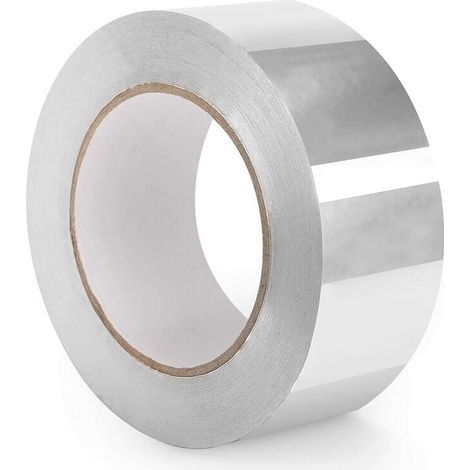Ruban Adhésif d'AluminiumScotch Isolant Thermique Professionnelle 5cm x 50mRouleau Aluminium Adhesif Haute température de RéparationPour Sceller La Ventilation Et La Climatisation (1/4)