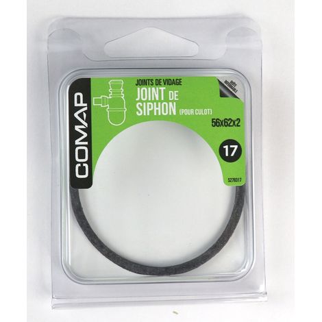 Comap – Joint torique en caoutchouc 56x62x2 – Pour culot de siphon – S279317
