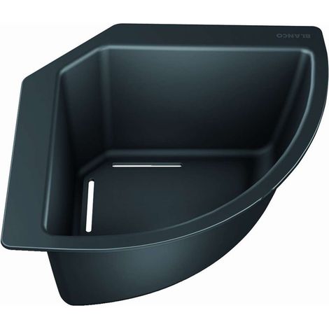 Eck-Schale kunststoff schwarz
