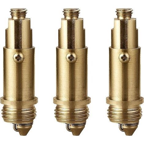 Boulon à ressort pour évier en laiton bouchon à ressort en laiton pour la plupart des éviers bouchon de vidange d'évier de baignoire boulon à ressort intérieur Starlight 3 pcs Sunm... (1/5)