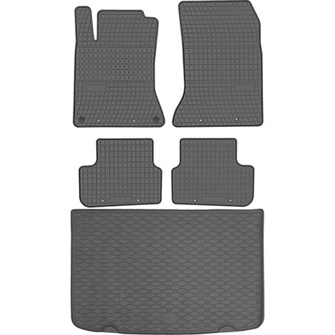 Juego de alfombrillas de goma para coche y maletero para Mercedes Clase A W176 Hatchback (2012-2018).