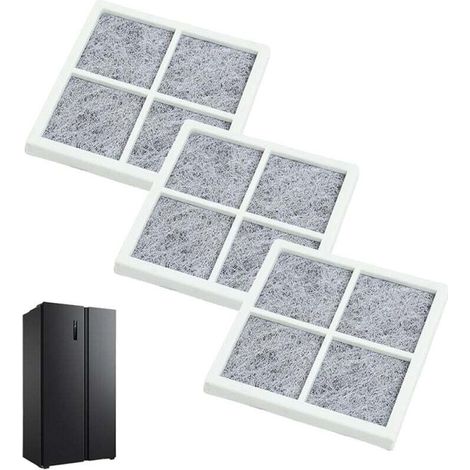 Filtro aria per frigorifero LG – Set da 3 pezzi compatibile con LT120F, ADQ73214405, ADQ73214404, ADQ73214408 – Pure N Fresh