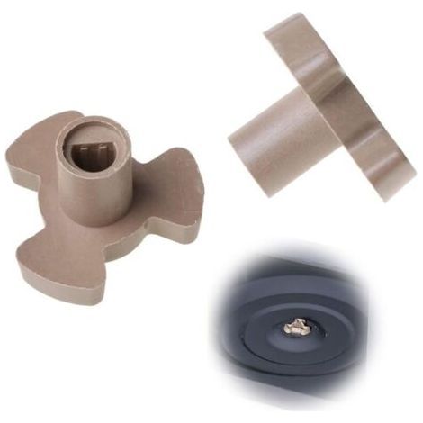 2 Microwave Turntable Coupler Shaft Tray Support Microwave Turntable Roller Guide Bracket for Coupling Microwave Replacement Parts (A) (1/4)