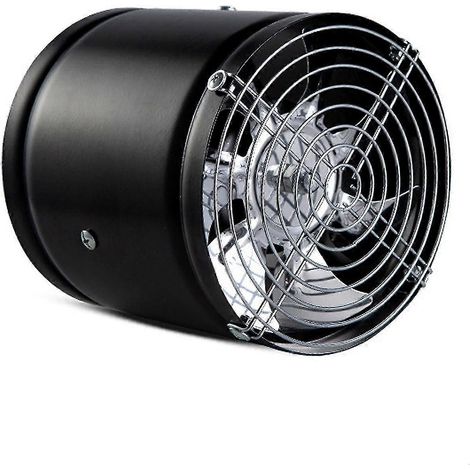 Cappa da cucina multifunzionale con griglia protettiva - ventola di ventilazione potente ma silenziosa - lega di alluminio nera