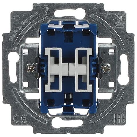 Busch-Jaeger Inserto interruttore a bilanciere, commutazione deviatore/invertitore per 2 bilancieri 16 A (2400/6/6 US-101), 2CKA001022A0662